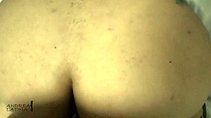 Horny Latina Wife Fucks Lover Doggy While Hubby Works