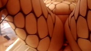 Chubby ebony milf masturbates pussy with stepson to wild orgasm!
