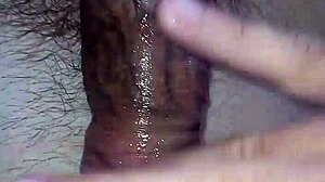 guy drools massively on monster cock in convulsive solo jerk