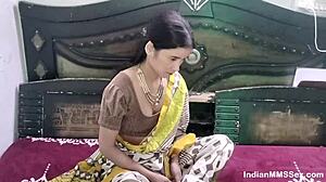 Desi wife and husband celebrate anniversary with loving intimate moments together