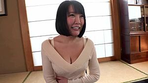 Curvy Busty Japanese Milf Sways Huge Natural Tits Seductively