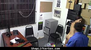 Natalie Porkman Rides Officer Hard During Shoplifting Cavity Search Revenge Fuck