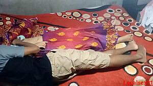 Red Saree Bengali Wife Bent Over Doggystyle Fucked Hardcore by Hubby