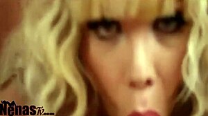 Transexual Mexicana Crossdresses with Friend for Wild Cock Play Session