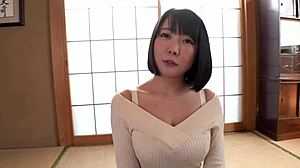 Curvy Busty Japanese Milf Sways Huge Natural Tits Seductively