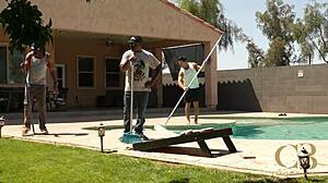 hotwife trailer shows her refusing to pay after the splash