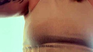 i trained at the gym in times square with hard nipples sweat dripping down my wet pussy as gringos stared hands on their hard cocks