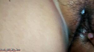 early morning hairy pussy fuck ends with juicy cumshot swallow
