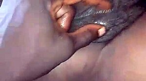 AFROKING Gets Curvy Black Babe's Saggy Tits And Pussy As Christmas Gift!