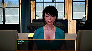 Brunette With Big Tits Plays Naughty Family Game