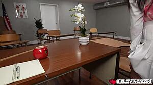 damn austin cums in aubree valentines mouth hiding from stepsis taboo