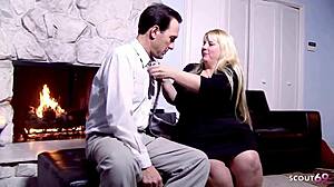 Chubby BBW wife huge ass big tits seduces for creampie cheating fuck