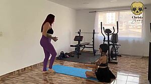 widow needs pussy licked in yoga therapy