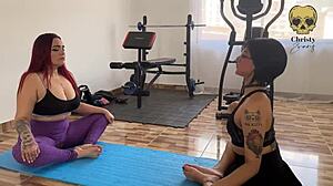 widow needs pussy licked in yoga therapy