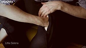 Deep anal fisting stretches gaping asshole in black dress