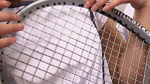 Skinny Teen's Uncensored JAV Double Creampie at Tennis MMF Threesome!