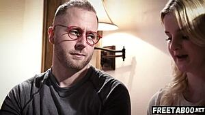 freaky neighbors sneak threesome creampie on free use teen eliza eves