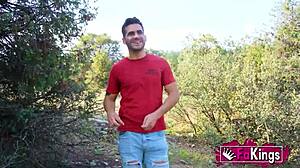 Amanda luxors heads out for a fun outdoor meetup with that big guy