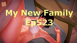 Brunette With Big Tits Plays Naughty Family Game