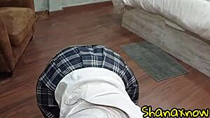 hey shanaxnow's gettin all dolled up in her sexy uniform with me... ready to be super naughty in bed