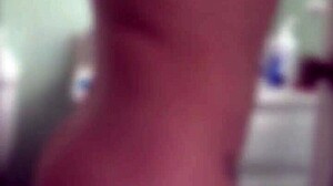 brunette's teasing striptease turns into ripped clothes sex