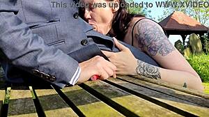 After nearly caught graveyard fucking my milf, we found spot for pussy pounding, facial finish, and car dildo spitroast