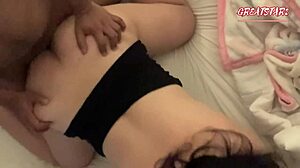 Scared Stepdad Fucks Daughter Hard Doggystyle While Wife Watches Behind