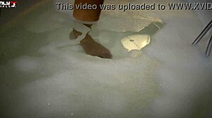 Shalina Devine's Fake Tits Take Bathroom Anal Cumshots and Lesbian Solo Swallows!