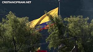 forest guide bends girlfriend over for outdoor doggystyle fuck