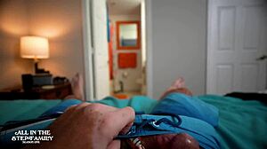stepmom's bikini on vacation got me so horny she jerked my monster cock till i came hard... oh man her tan lines