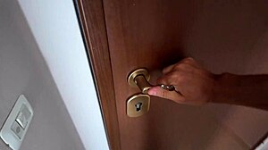Stepmom's eyes widen at stepsons huge cock before she bends over for taboo pussy pounding.