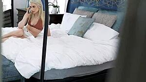 skinny horny stepdaughter spies then sucks stepdaddy's throbbing cock