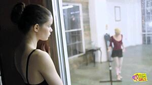 ballet practice always ends with our steamy girl kisses