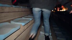 Risky Athletics Field Facial Cumshot Outdoor Blowjob