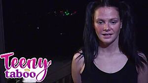 cheerleader daisy garcia rims coach before anal pounding and facial cumshot