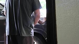 Fucking Wife Bent Over Outside Then Doggystyle in Kitchen Dripping Wet