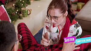 reese robbins and summer col switch stepsisters for christmas gangbang fun