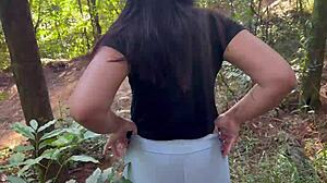 brazilian hottie strips big ass tiny tits woods
