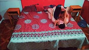Fucking my friend's fat-assed wife doggystyle rough creampie moaning!!
