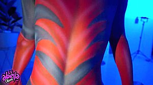 hot spiderwoman rides her fan until he cums hard