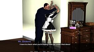 Carina the busty blonde maid blows fucks toys creampie end