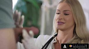 whoa 😍 stunning dr emma hix catches patient fapping during fantasy massage!!