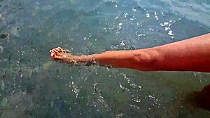 I'm loving this beach chat with voyeurs eyeing passersby curves