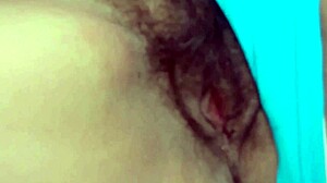 StepMom's Big Ass Hairy Pussy Makes Me Masturbate While She Relaxes In Jeans Lingerie