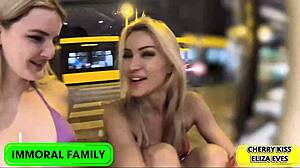 eliza eves bent over bedroom banging rips clothes for big tits ass ride and creampie