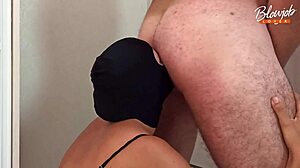 Wife's intense deepthroat blowjob training ends with facial cumshot ep 1906