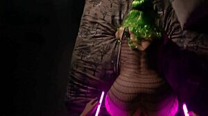 oh god catwoman's latex gloves and fishnets lead to milf's depraved bent over ass fuck with monster cock...