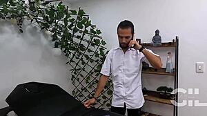 Salome Gil Begs Masseuse for Massive Cock Happy Ending!
