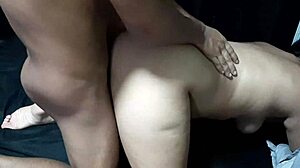 Hot curvy colombian latina girlfriend in lingerie begs for my cock in her tight pussy during massage roleplay.