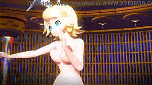 kagamine rin's nude bunny ass and tits in alien mod monster fuck